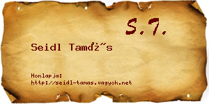 Seidl Tamás névjegykártya